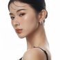 Office Irregular Surface 925 Sterling Silver Hoop Earrings