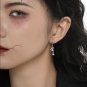 CZ Ghost 925 Sterling Silver Leverback Dangling Earring (Single)