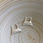 Fashion Irregular Square Bag 925 Sterling Silver Hoop Earrings