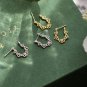 Delicate Hollow Flowers Circle 925 Sterling Silver Leverback Earrings