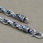 Vintage Twisted Rope 925 Sterling Silver Men Bracelet
