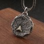 Vintage Men Triangle Red Eye 925 Sterling Silver Cobweb DIY Pendant