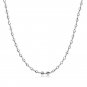 Retro Interlaced Ring 925 Solid Sterling Silver Necklace