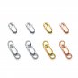 Simple 925 Sterling Silver Square Lobster Clasp