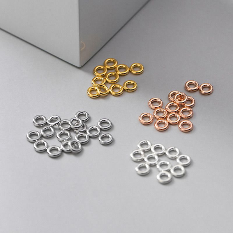 925 Sterling Silver Open Sized Jump Ring Plated