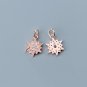 Beautiful CZ Hexagonal Star 925 Sterling Silver DIY Charms