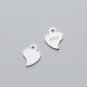 Simple Waterdrop Heart Solid 925 Sterling Silver DIY Extension Chain Bar