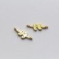 Simple CZ Leaves 925 Sterling Silver DIY Charm