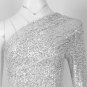 One Shoulder Sequins Asymmetrical Over Knee Sexy Backless Dress