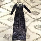 V Neck Long Sleeve Cut Out Maxi Bodycon Dress