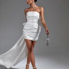 Strapless Bowknot Draping Corset Dress