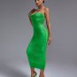 Strappy Ruched Midi Dress