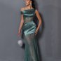 Asymmetric Lace Gauze Maxi Dress