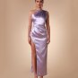 One Shoulder Frill Maxi Bodycon Dress