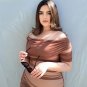 Off Shoulder Short Sleeve Ruched Midi Bodycon Dress