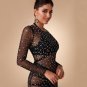 See Through Mesh Pearl Cover Up Dress
