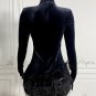 High Neck Diamente Embellished Mini Bodycon Dress
