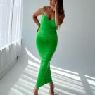Strappy Ruched Midi Dress