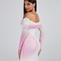 Off Shoulder Rhinestone Mini Dress