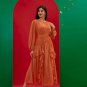Round Neck Elegant Ruffle Long Dress
