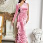 Long Sleeve Wrinkled Maxi Bodycon Dress