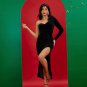Velvet Asymmetric Party Gown