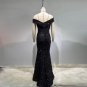 Off Shoulder Sleeveless Rhinestone Maxi Bodycon Dress