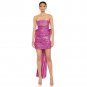 Strapless Sleeveless Sequins Mini Dress