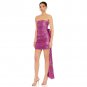 Strapless Sleeveless Sequins Mini Dress