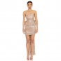 Strapless Sleeveless Sequins Mini Dress