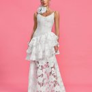 Strappy Tiered Lace Vintage Maxi Dress