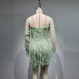 Strapless Sleeveless Tassels Mini Bodycon Dress