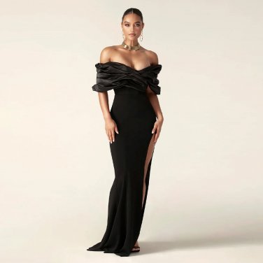 Off Shoulder Demure Maxi Dress Off Shoulder Demure Maxi Dress
