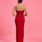 Open Back Cut Out Rosette Dress