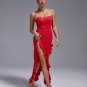 Open Back Lace Bustier Maxi Dress