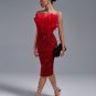 Sexy Strapless Feather Sequin Bodycon Dress