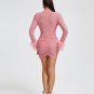 Crystal Embellished Stretch-Mesh Mini Dress