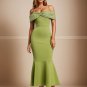 Off Shoulder Sleeveless Fishtail Maxi Bodycon Dress