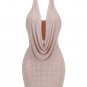 Halter Sleeveless Rhinestone Mini Dress