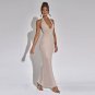 Halter Sleeveless Low Cut Maxi Dress