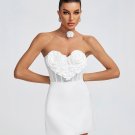 Backless Sweetheart Bustier Mini Dress
