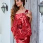 One Shoulder Sleeveless Flower Mini Dress