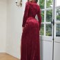 High Neck Long Sleeve Elegant Maxi Bodycon Dress