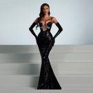 Strappy Sleeveless Sequins Maxi Bodycon Dress