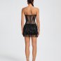 Mesh Sequins Beading Corset Mini Dress