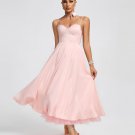 Ballerina Pink Open Back Midi Dress