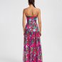 Strapless Chiffon High Split Maxi Dress