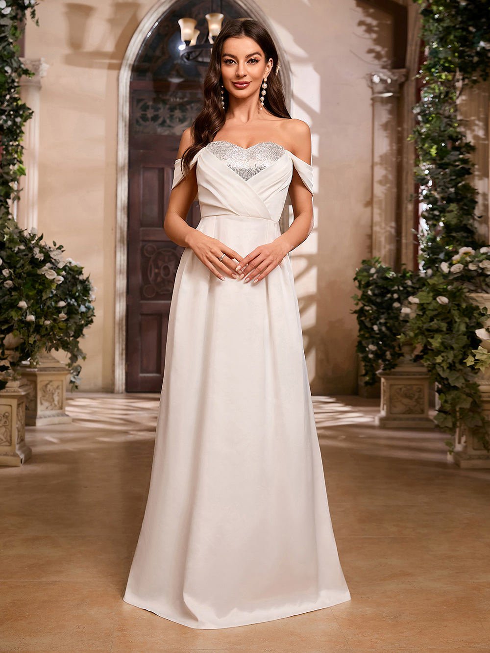 Off Shoulder Sleeveless Elegant Maxi Bodycon Dress