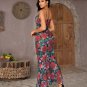 Floral Print Strap Maxi Dress
