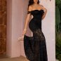 Off Shoulder Modern Lace Maxi Dress